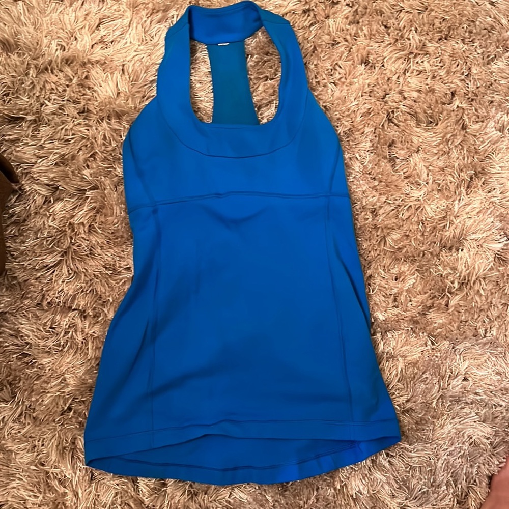 Lululemon tank top. Size 6 blue. - Picture 3 of 4